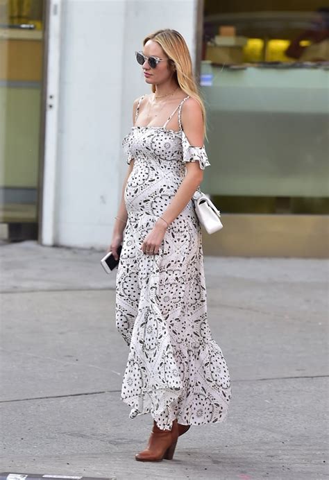 Candice Swanepoel White Maxi Dress May 2016 Popsugar Fashion