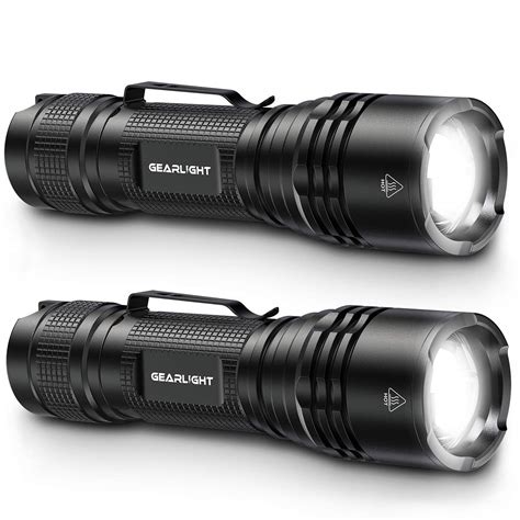 Buy Gearlight Tac Led Flashlight Pack 2 Super Bright Compact