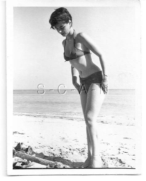 Org Vintage Amateur Semi Nude S S Rp Endowed Brunette Beach