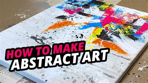 Abstract Acrylic Paint Splatter Demo Daily Modern Art Easy Diy