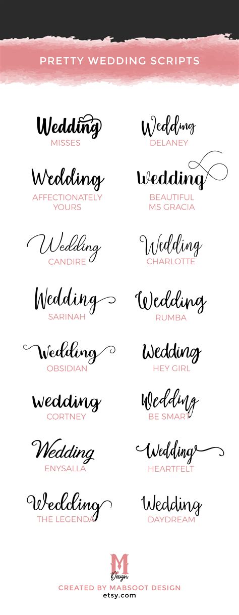 Best Cursive Fonts For Wedding Invitations Abc Wedding