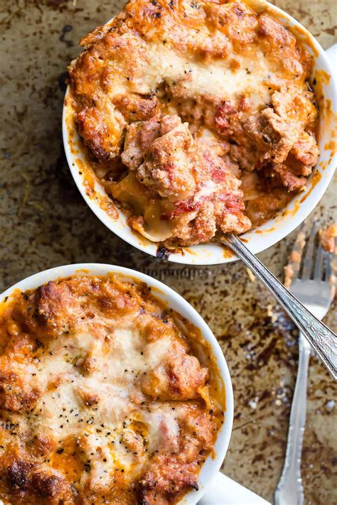 Lasagna With Ricotta Cheese And Italian Sausage
