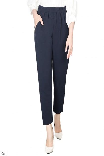 Km Women Stretchable Slim Fit Casual Office Pants P8950