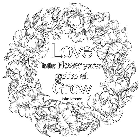 18 Quotes About Love Coloring Pages  Free Printable Coloring Pages