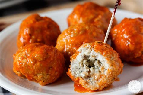 Buffalo And Blue Cheese Stuffed Crockpot Meatballs Recipe
