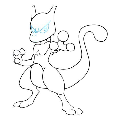 How To Draw Mewtwo From Pokémon Really Easy Drawing Tutorial