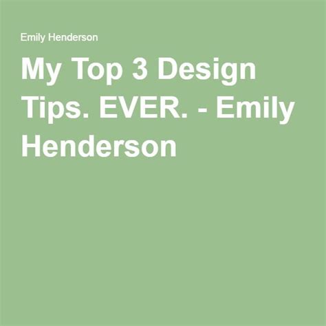 My Top 3 Design Tips Ever Emily Henderson Emily Henderson Design