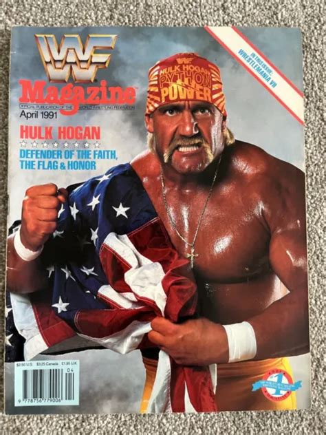 Wwf Wwe Magazine April 1991 Hulk Hogan Wrestlemania Vii 617 Picclick