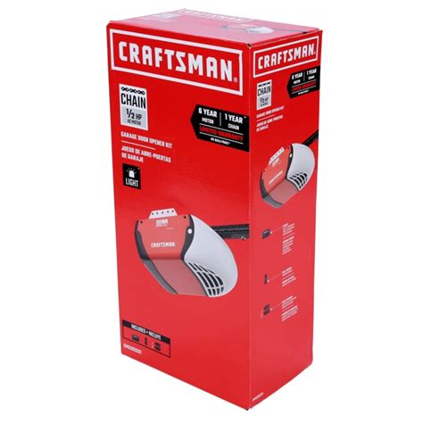 Craftsman 05 Hp Smart Chain Drive Garage Door Opener With Myq In The