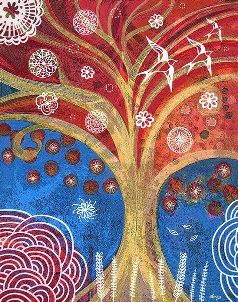 Tree Of Life X Unframed Canvas Print By Artworkbylindy