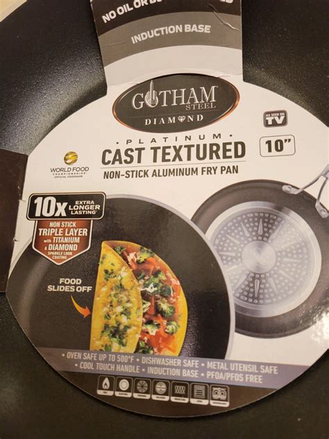 Gotham Steel Cast Textured Non Stick Triple Layer 10 Frypan Cool