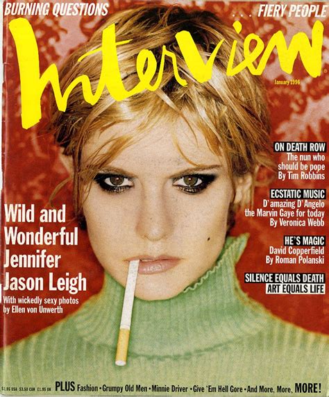 Jennifer Jason Leigh Interview Magazine 1996 Jennifer Jason Leigh Veronica Webb Tim