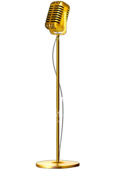 Gold Microphone Png File Png Mart