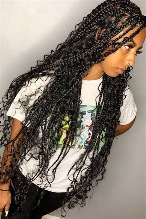 25 Gorgeous Braids With Curls That Turn Heads Page 2 Of 2 Stayglam Goddess Braids