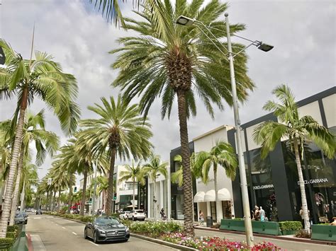 Its A Beautiful And Quiet Morning On Rodeo Drive In Beverly Hills
