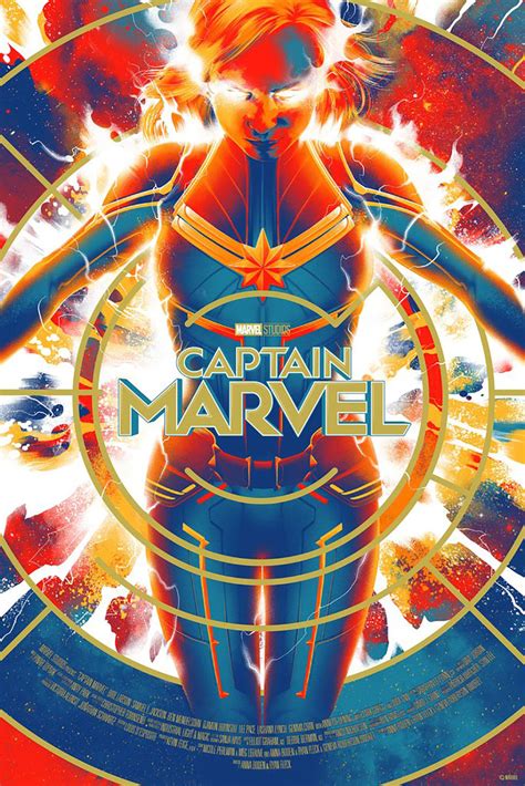 Captain Marvel Mondo Poster Myconfinedspace