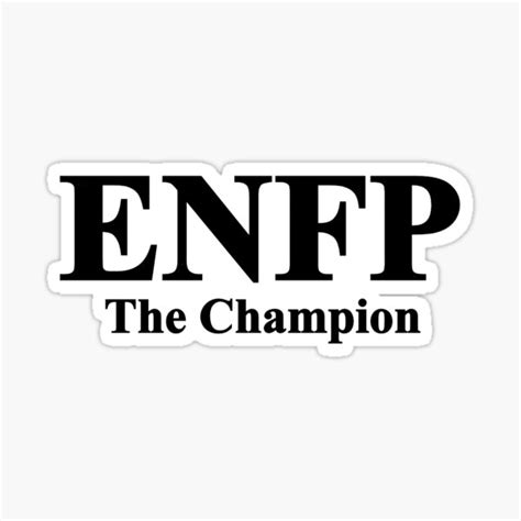 Enfp The Champion Mbti Design Sticker For Sale By Honeyandpeaches
