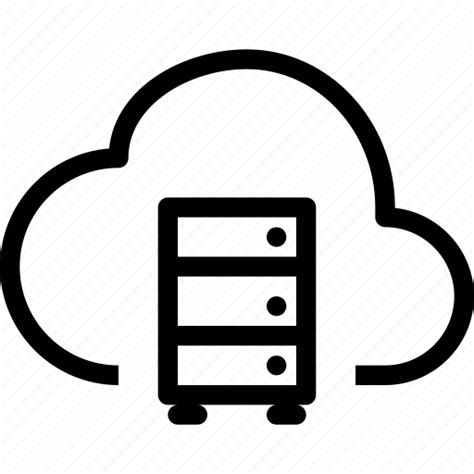 Cloud Data Storage Icon Download On Iconfinder