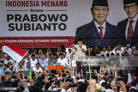 indonesian presidential candidate prabowo subianto addresses to his news photo getty images