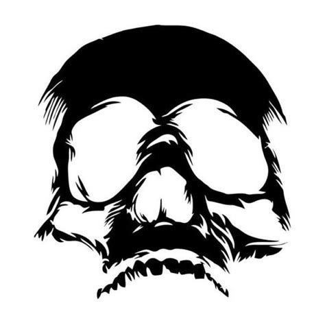 terrible evil skull face car stickers trivoshop skull decal skull stencil vinyl sticker design