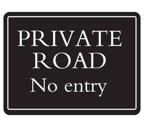 Private Road No Entry Deluxe Sign Farm Signs