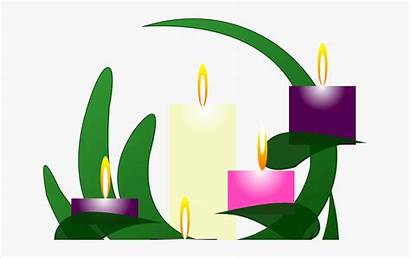 Advent Clip Sunday Third Candles Clipart Clipartkey