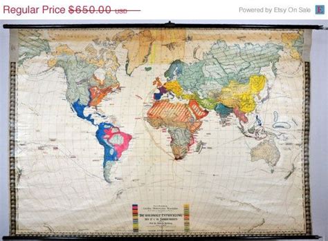 Sale Large Antique World Map Colonial History Of The 17th And 18th