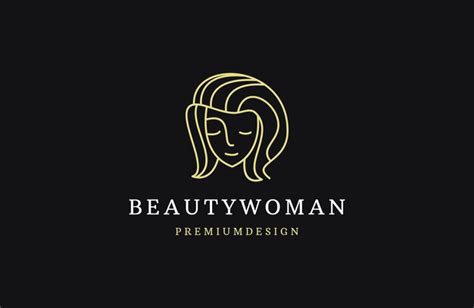 Premium Vector Beauty Woman Logo Design With Luxury Spa And Line Icon