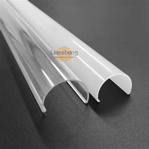 Frosted Polycarbonate Tube Acrylic Extrusion Led Diffuser Light Cover