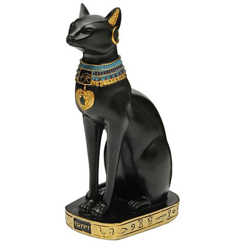 Ancient Egyptian Vintage Cat Pharaoh Figurine Goddess Bastet Home Decor