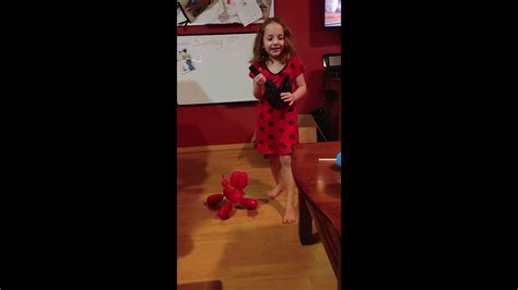 Scarlett With Squeaky The Balloon Dog Youtube