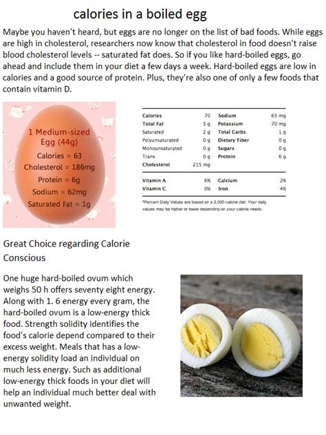 The closer a food is to the top edge of the map, the more likely it is to fill you up with fewer calories. Calories in a Boiled Egg ~ exerciseswork