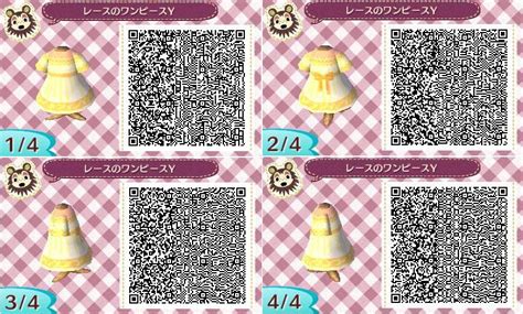 One of the first tasks when starting up animal crossing: Yellow Summer Dress Animal Crossing New Leaf QR Code ...
