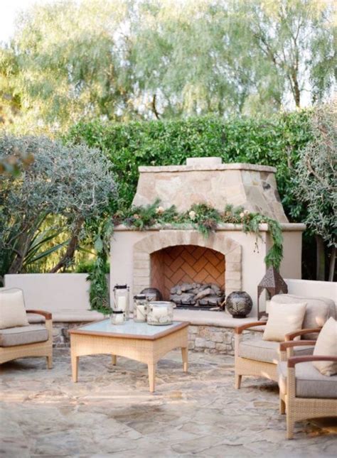 34 Fabulous Outdoor Fireplace Designs For Added Curb Appeal Landscape