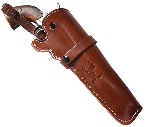 Buy Mahogany Western Leather Revolver Holster To Inch Barrel Revolvers Single Double