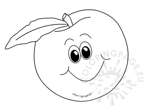 In these fruits coloring pages, your little one will find several activities related to this subject that are aimed to help him or her learn more about it in a practical encourage your little one to color the fruits as thoroughly as he or she wants, and in the meantime, you can take advantage of this activity to also. Peach fruit outline vector - Coloring Page