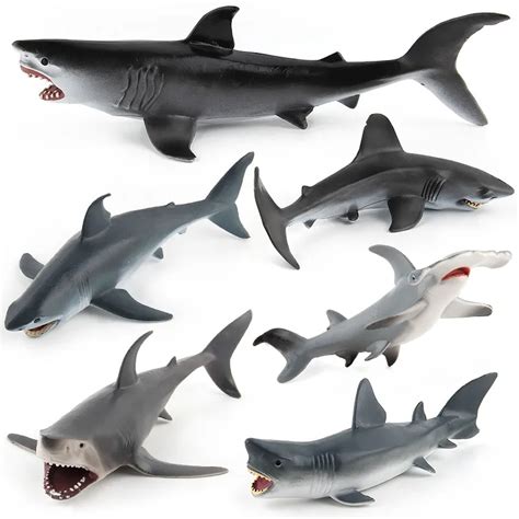 Aquatic Creatures Model Toy Shark Wild Animals Toys Zoo Modeling Set