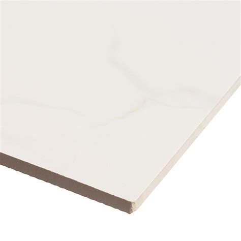 Tilebarxl Marmi Slim White Calacatta Honed 24x48 Porcelain Tile