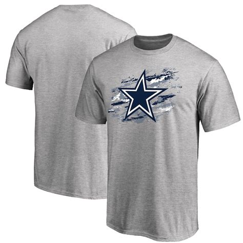 Mens Dallas Cowboys Nfl Pro Line Heathered Gray True Color T Shirt