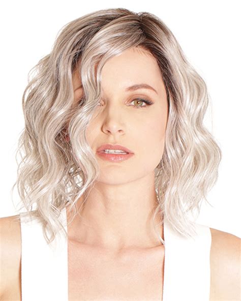 trendy ladies short wavy lace front bob wigs chin length wigs lace front wigs grey wigs