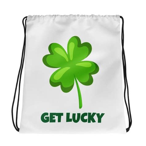 Get Lucky Drawstring Bag By Cycloandco On Etsy Womensdrawstringbag Purses And Bags Bags