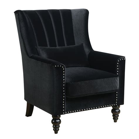 Black Furniture Of America Accent Chairs Idf 6632bk Ch 64 1000 