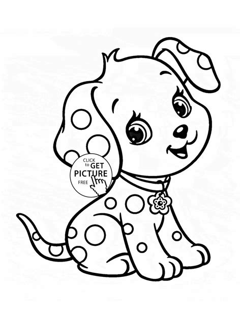 Cute Baby Puppy Coloring Pages At Free Printable