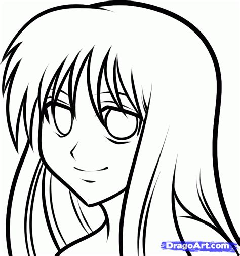 Easy Pictures To Draw Anime How To Draw An Easy Anime Face Step By