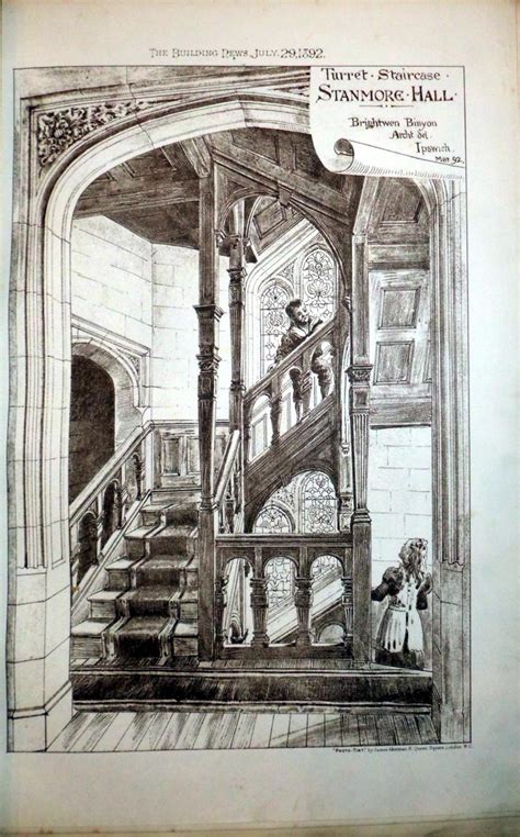 Interiors 19th Century Architectural Drawings Von Editor Very Good