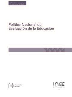 Política Nacional de Evaluación de la Educación pol 237 tica nacional