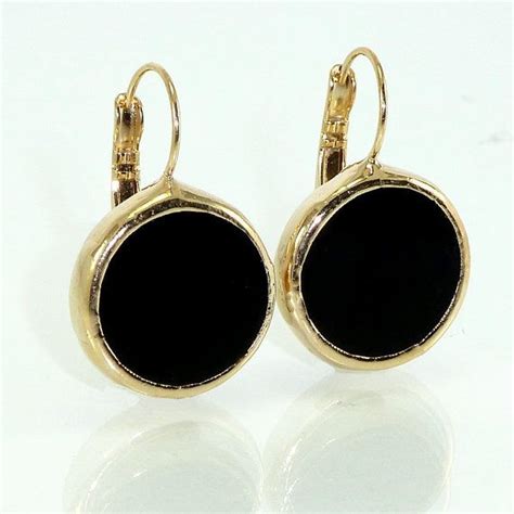 Black Onyx Drop Earrings Black Onyx Earrings Dangle Black Etsy Uk