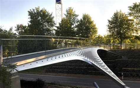 The New Footbridge Over Gerlinger Strasse Connects Two Production Areas