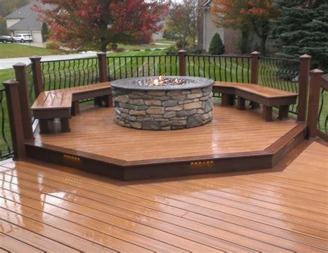 Best choice products natural stone gas fire pit. My First Trex Deck & Gas Fire Pit - Decks & Fencing ...