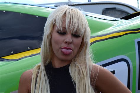 cute busty blonde promo babe at usc 2013 at santa pod race… flickr